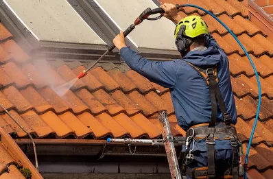 Démoussage et hydrofuge de toiture à Saillant